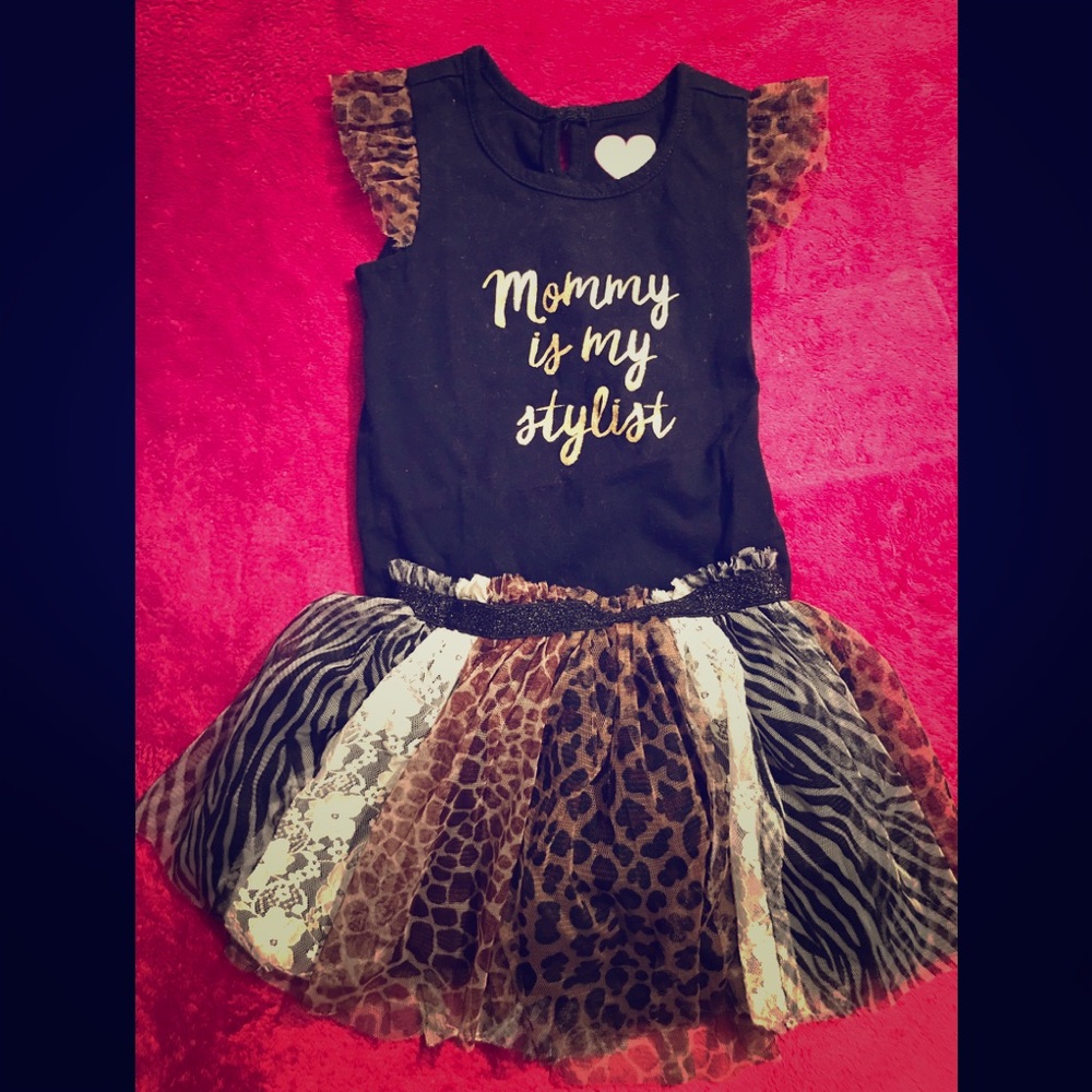 Shirt with tutu skirt